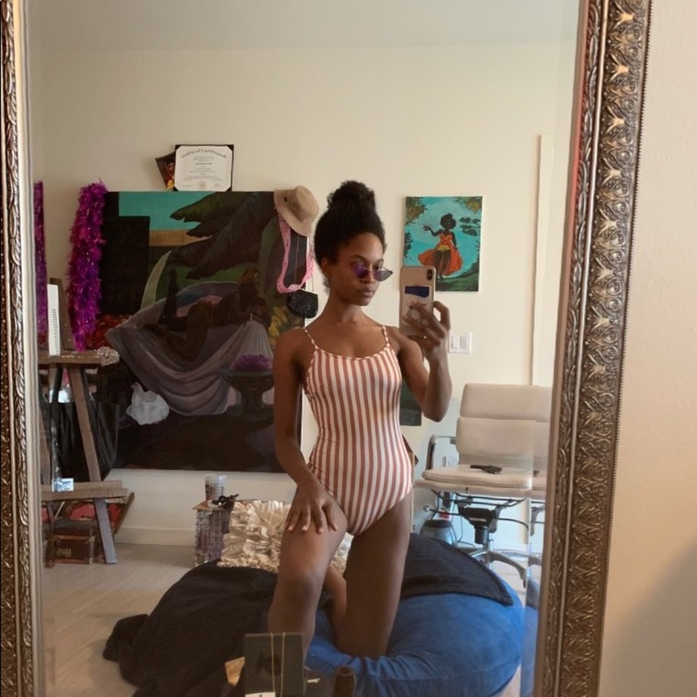 Striped One-Piece